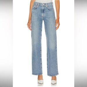 NWT AGOLDE Harper Mid Rise Relaxed Straight Jeans in Flash Women’s 30 6311